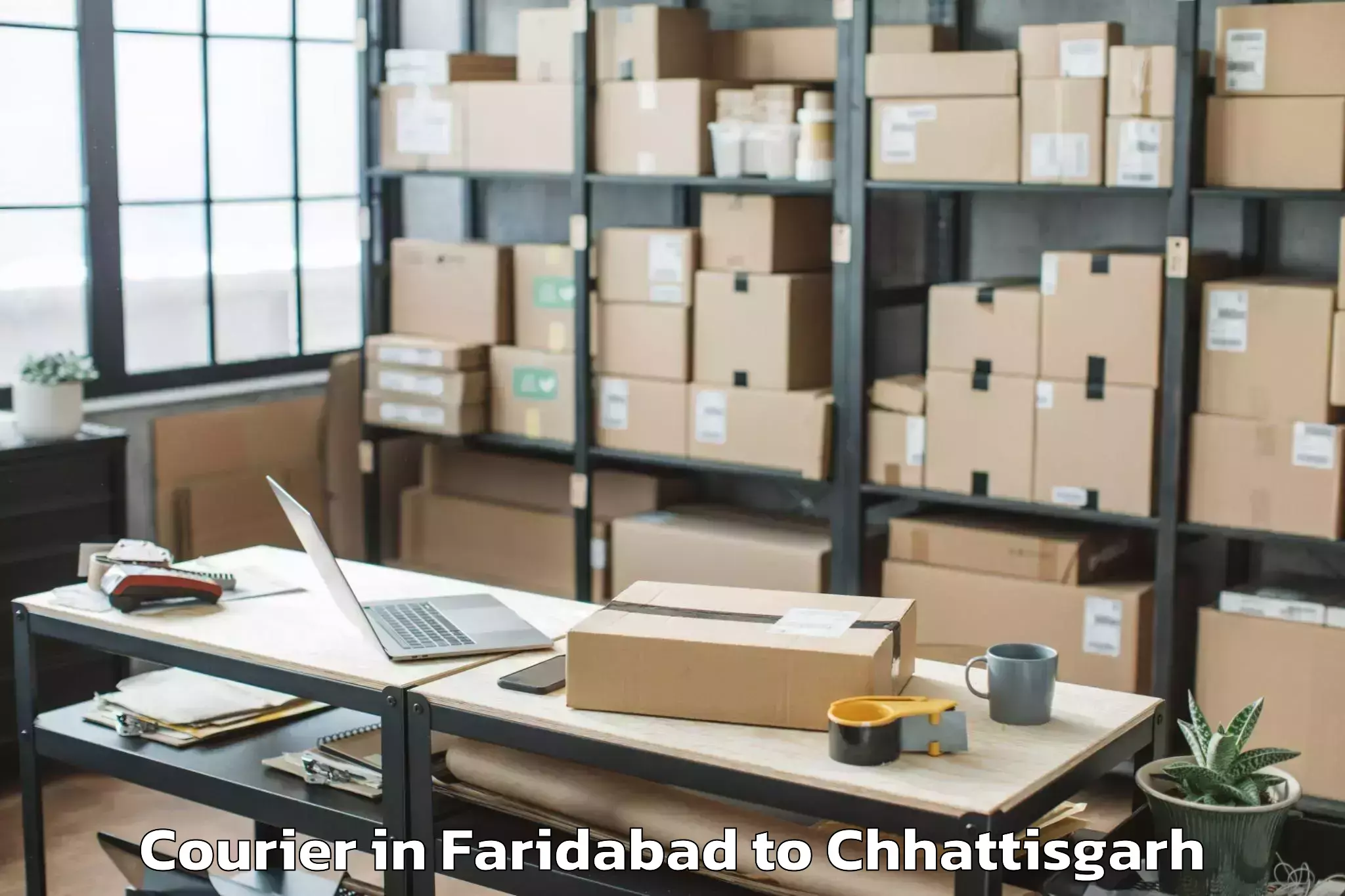 Trusted Faridabad to Champa Courier